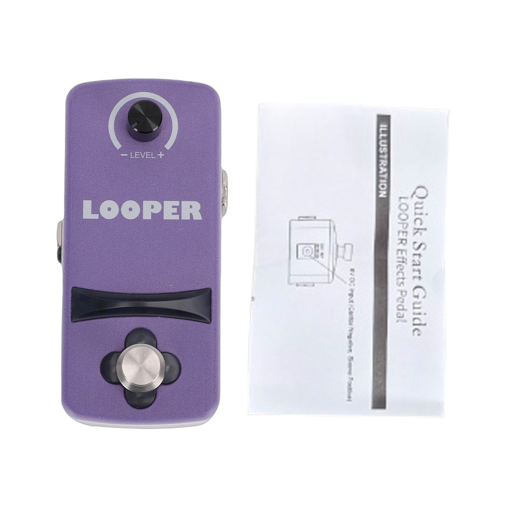 Mini Guitar Looper Pedal Single Switch Control 12-Minute Recording Smart Memory