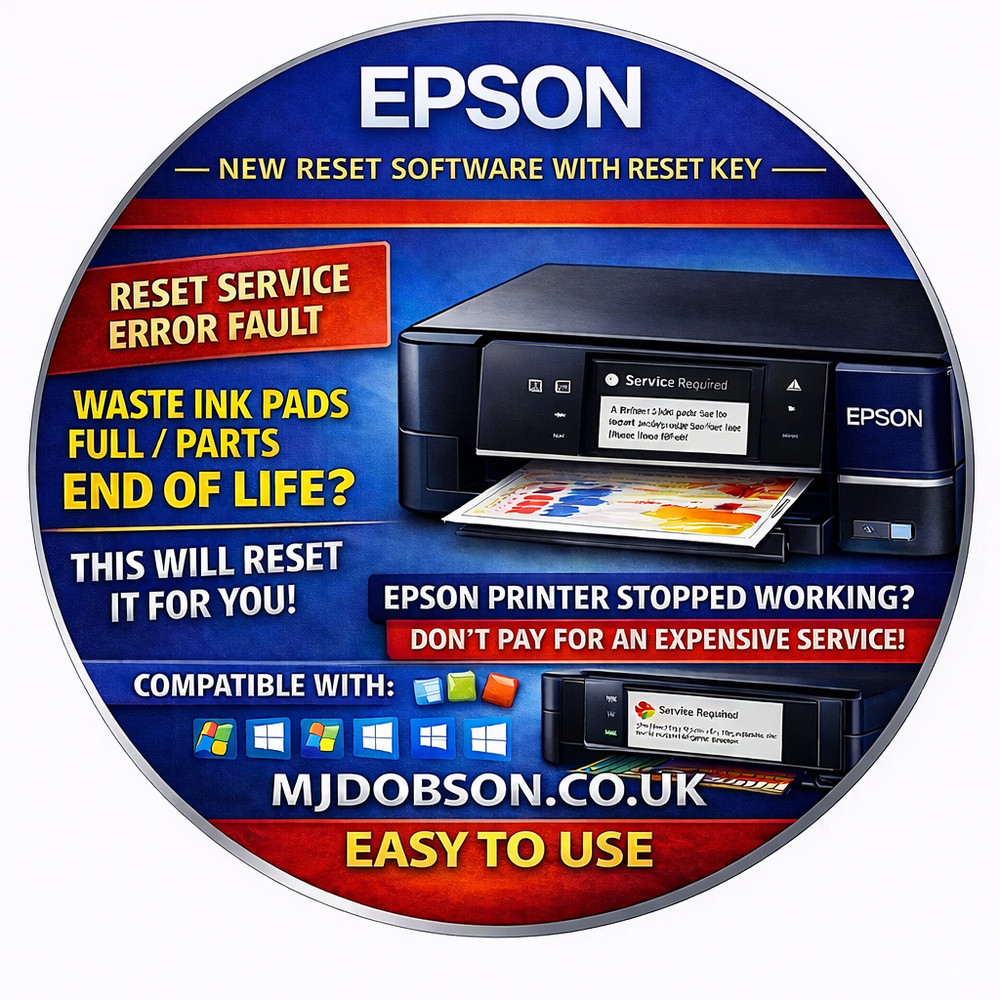 Epson XP Reset Almost All Models Reset Waste Ink Reset DVD Post Worldwide