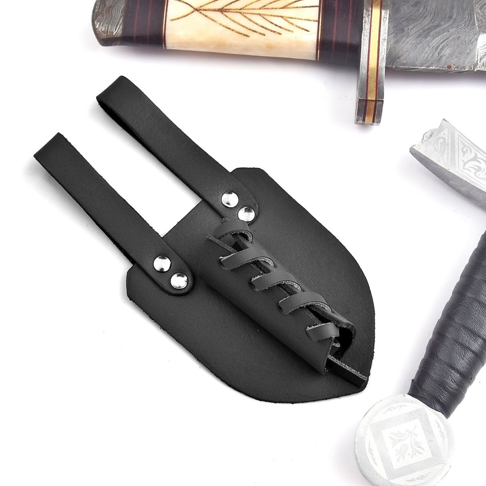 Genuine Leather Sword Dagger Frog Adjustable Universal Fit Medieval Multi Tool