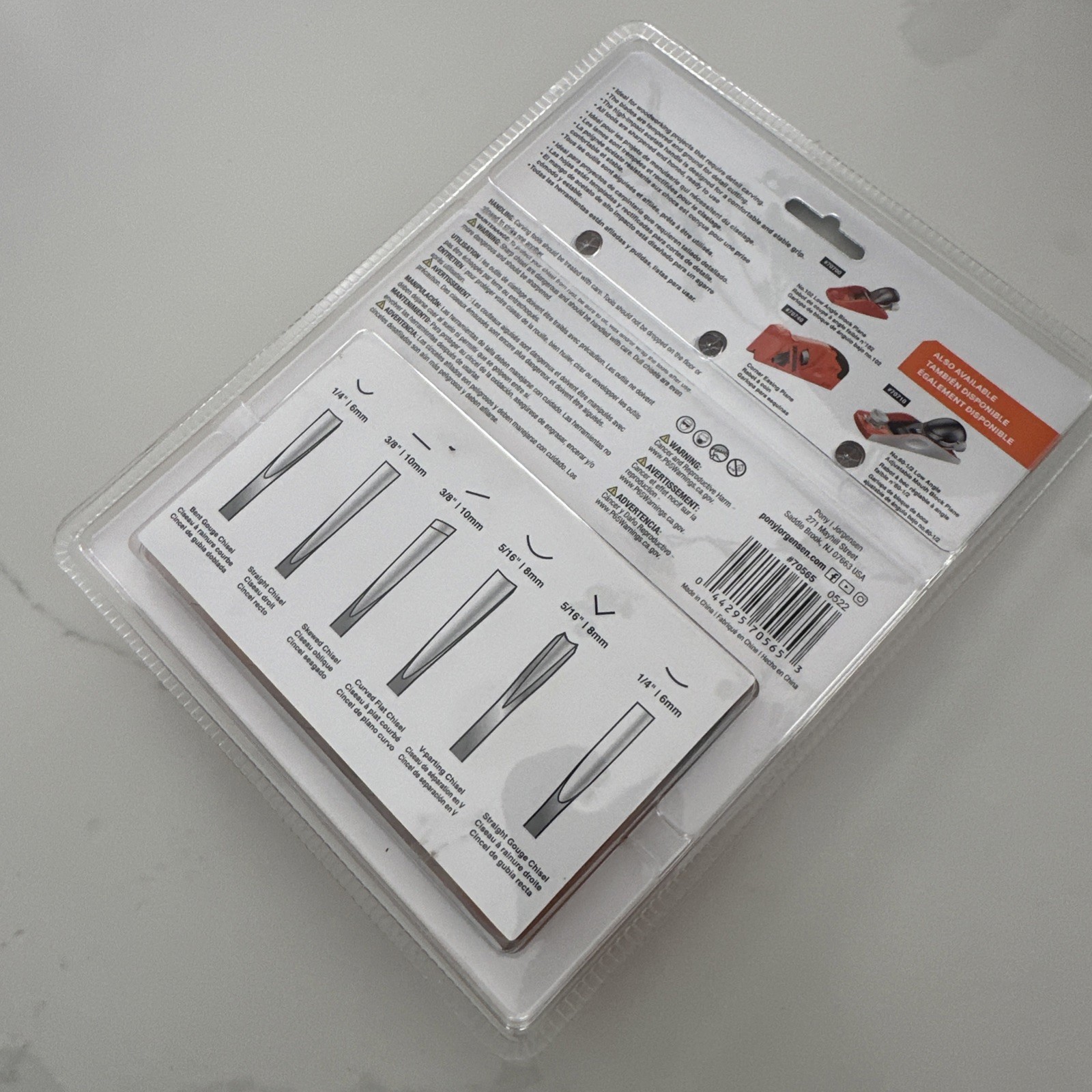 Jorgensen Wood Carving Tools 6 Pc Basic Wood Carving Set Acetate Handle - New