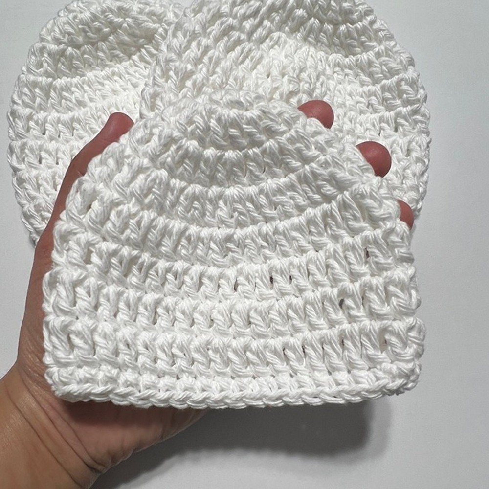 Preemie Crochet Hat - 3 pack