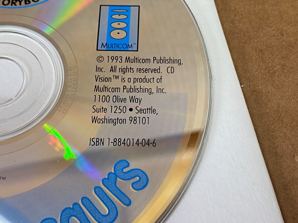 Dandy Dinosaur Max The Dragon CD Storybook 1993 PC Computer Program Software MAC