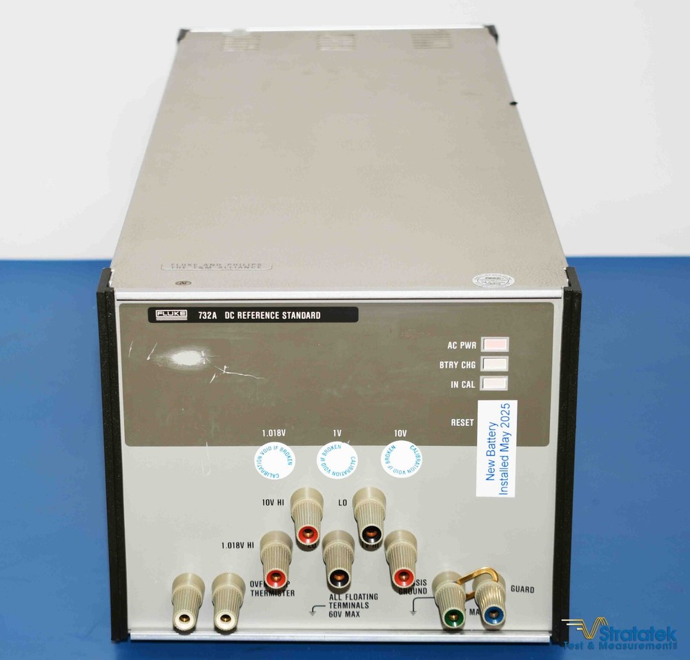 Fluke 732A DC Voltage Reference Standard 10V DC Calibration