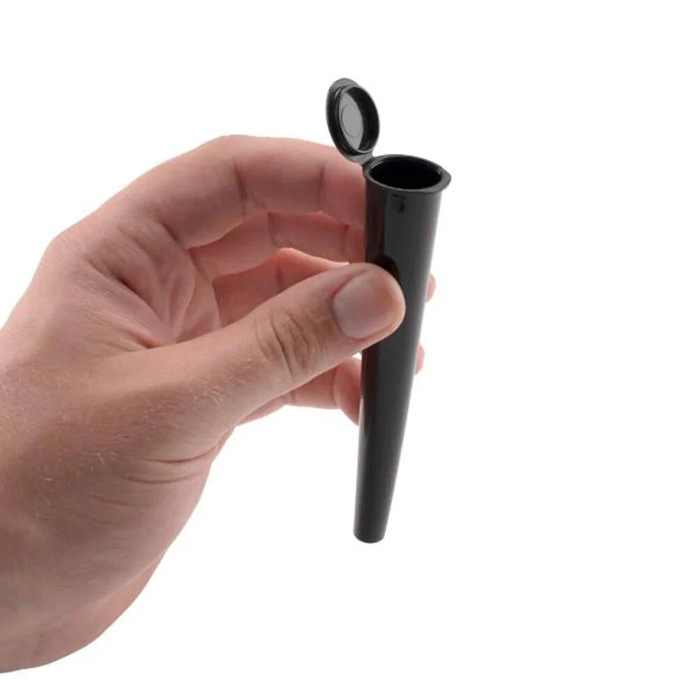 Zig-Zag Unbleached Paper Cones 1 1/4 Size 100 Pack & Black Tube Free US Shipping