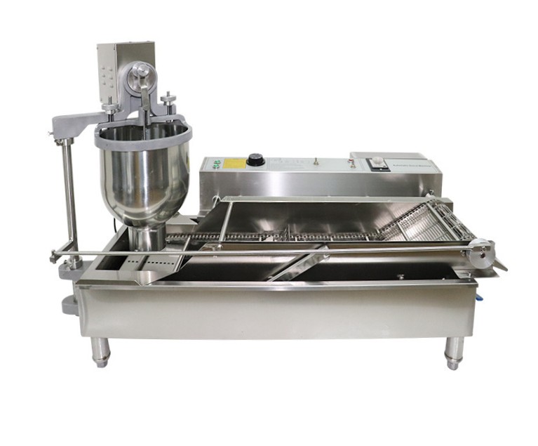 Automatic Double Row Mini Sweet Buns Machine Doughnut Donut Machine Maker Fryer