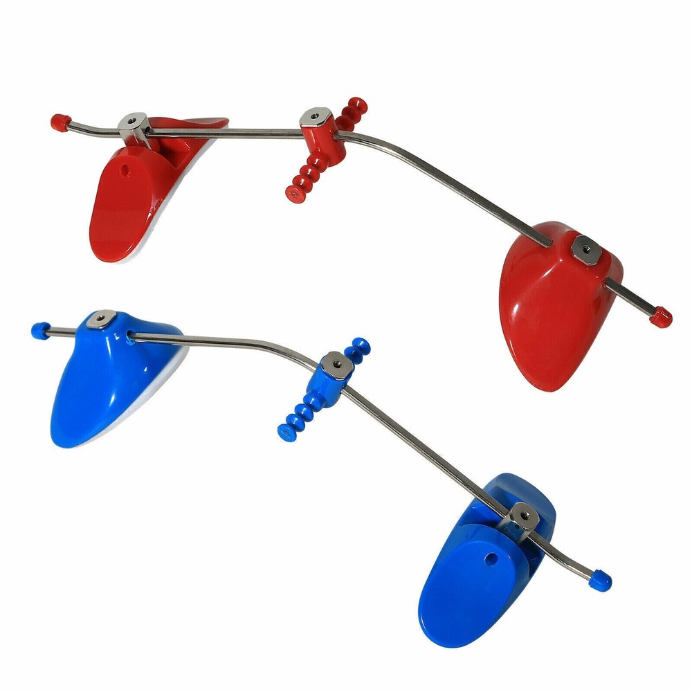 2x Dental Orthodontic Forward Reverse Pull Headgear Facemask Adjustable Red Blue