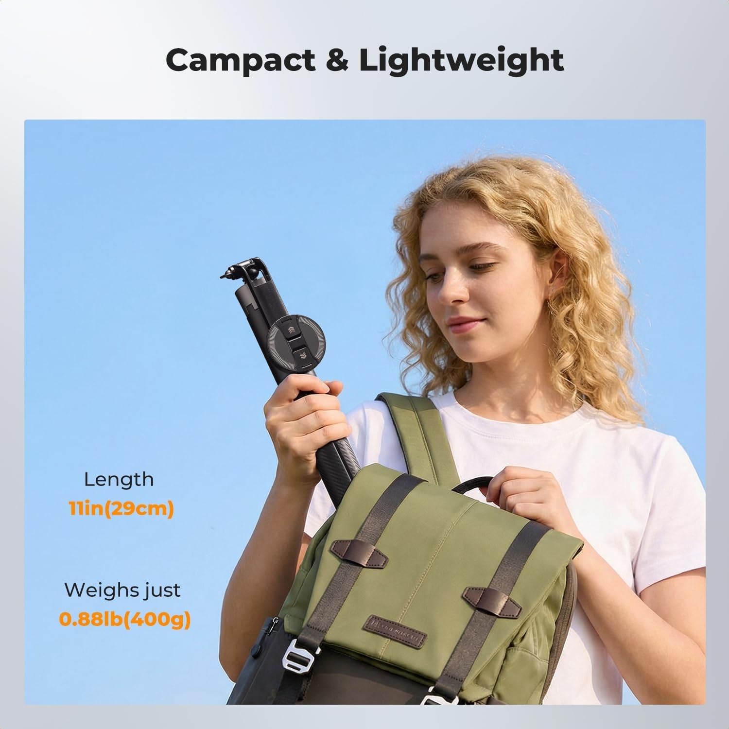 K&F CONCEPT Universal Phone Tripod Selfie Stick Tripod Stand for Phone, GoPro