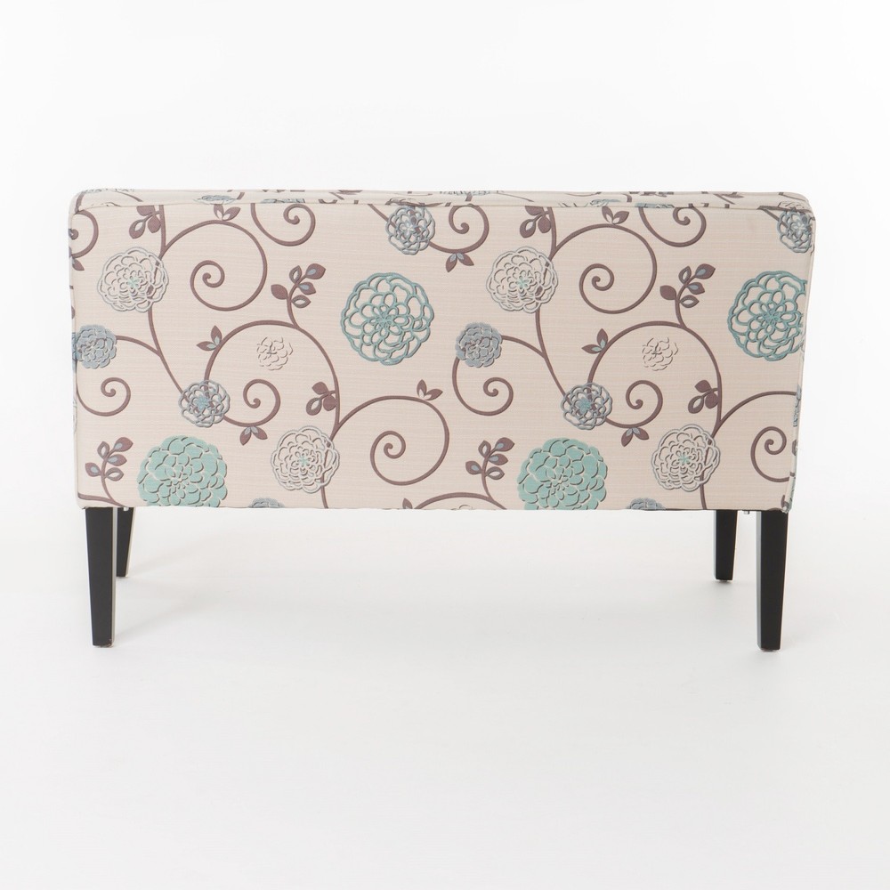 Modern Loveseat Sofa for Small Space Upholstered Couch with Solid Wood Legs