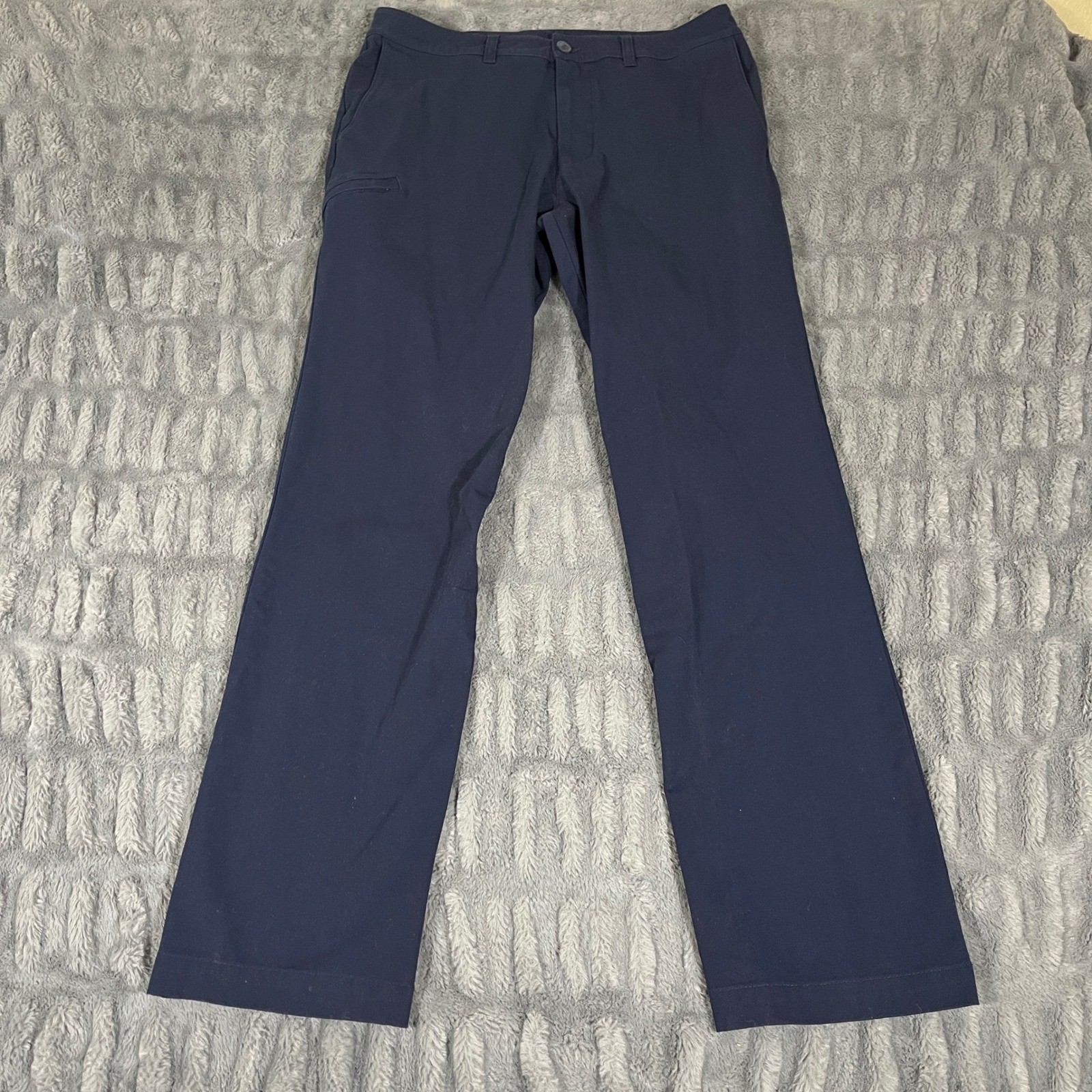 Chef Works Mens Navy Blue Cargo Work Pants Size 34x32 Flat Front Utility