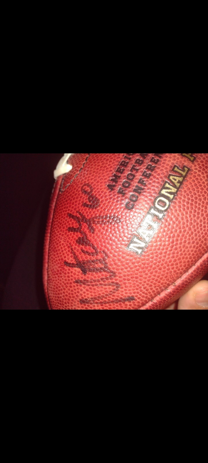 Chicago Bears Game issued Team Used Football signed by BRIGGS BENSON ALSHON etc