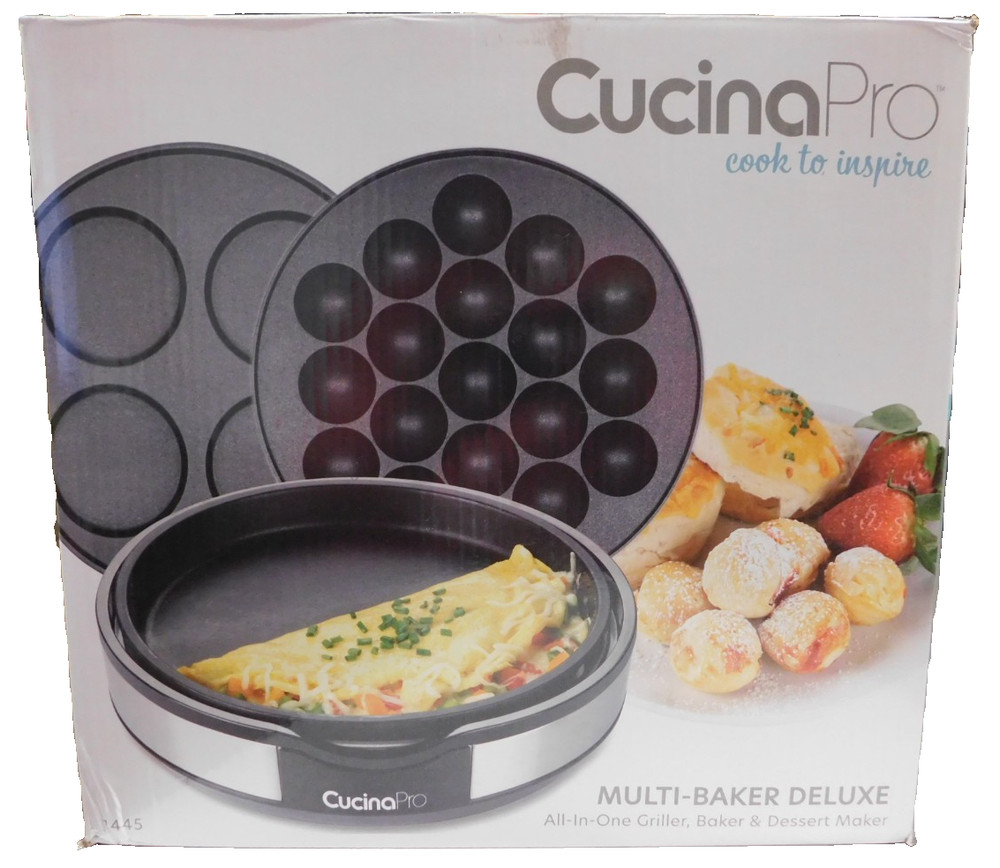 CucinaPro Multi Baker Deluxe,All In One Griller,Baker,Dessert Maker