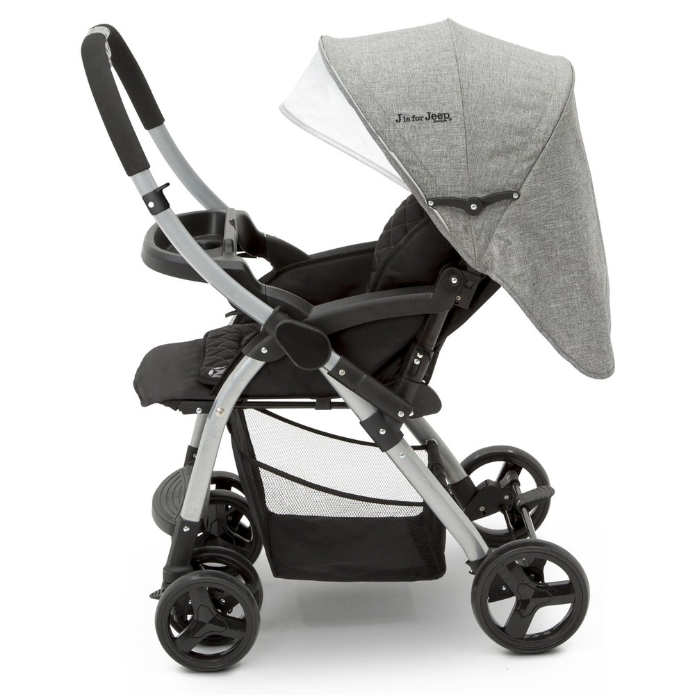 Jeep Unlimited Reversible Handle Stroller Grey Tweed
