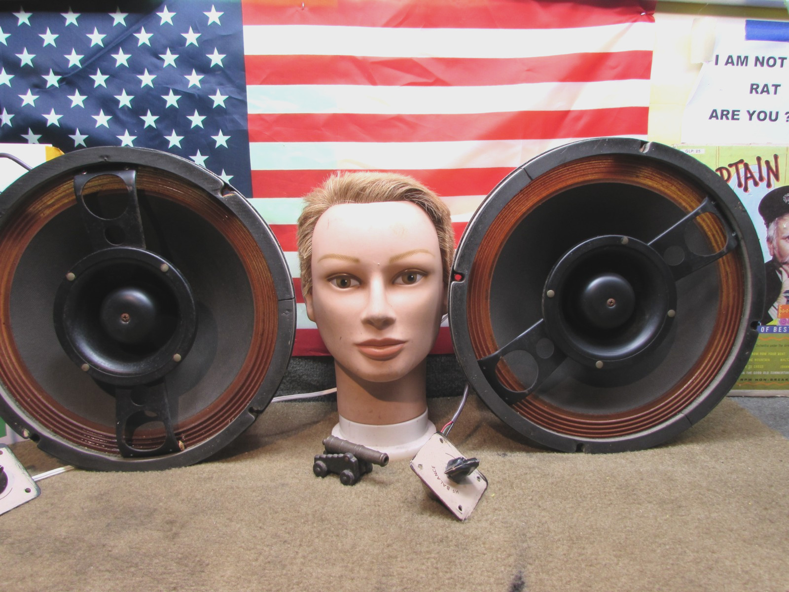 ESTATE* VINTAGE HEATHKIT AS-183 COAXIAL 2-WAY 12" SPEAKERS HF Controls~VIDEOS