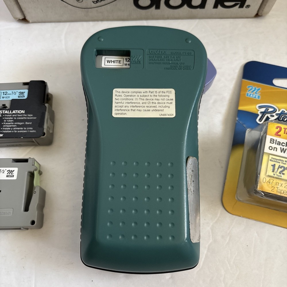 Brother P-Touch PT-85 Thermal Label Printer Bundle **TESTED & WORKING**