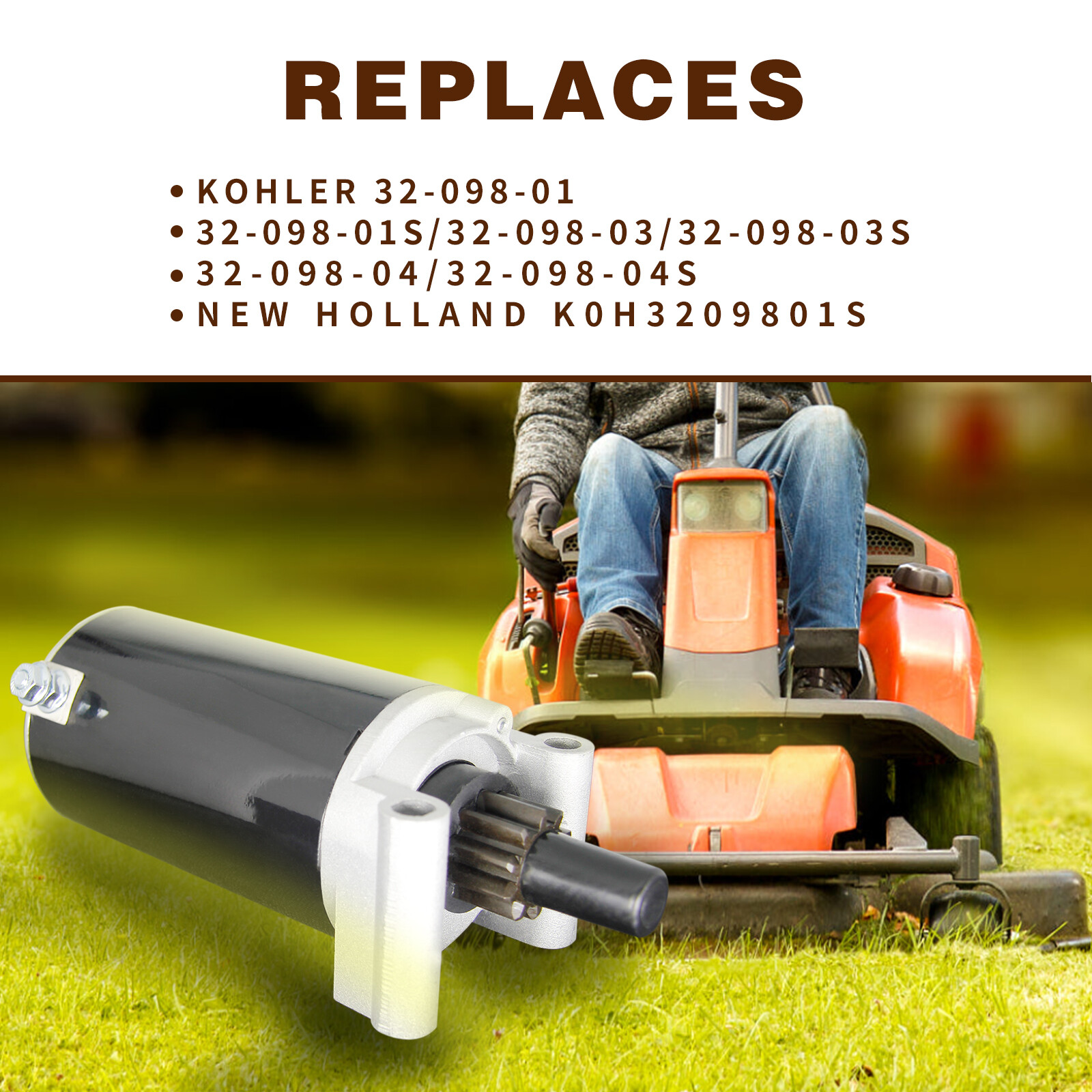 Starter Kohler 7000 Series Courage KT725 KT730 KT735 KT740 KT745 SV710