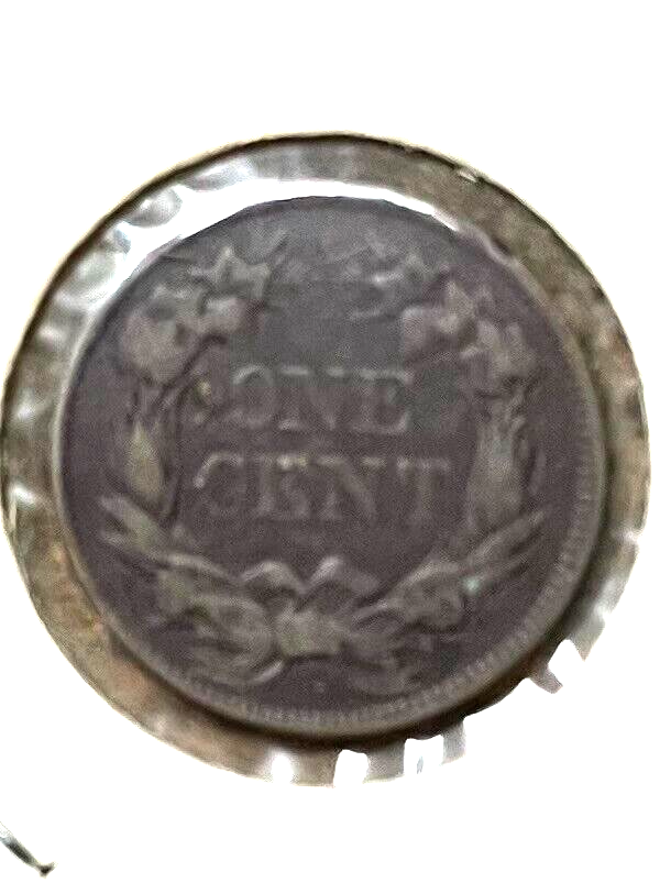 1857 Flying Eagle Cent XF. sharp coin ! Free Shipping
