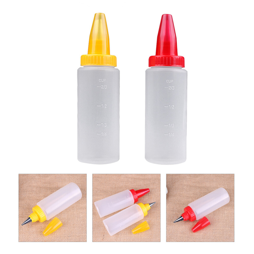 2PCS Baking Decorating Tool Cupcake Decorating Supplies Glue Applicator Bottles