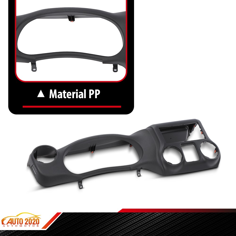 DASH INSTRUMENT CLUSTER TRIM PANEL BEZEL BLACK FIT FOR JEEP WRANGLER 2011-2014