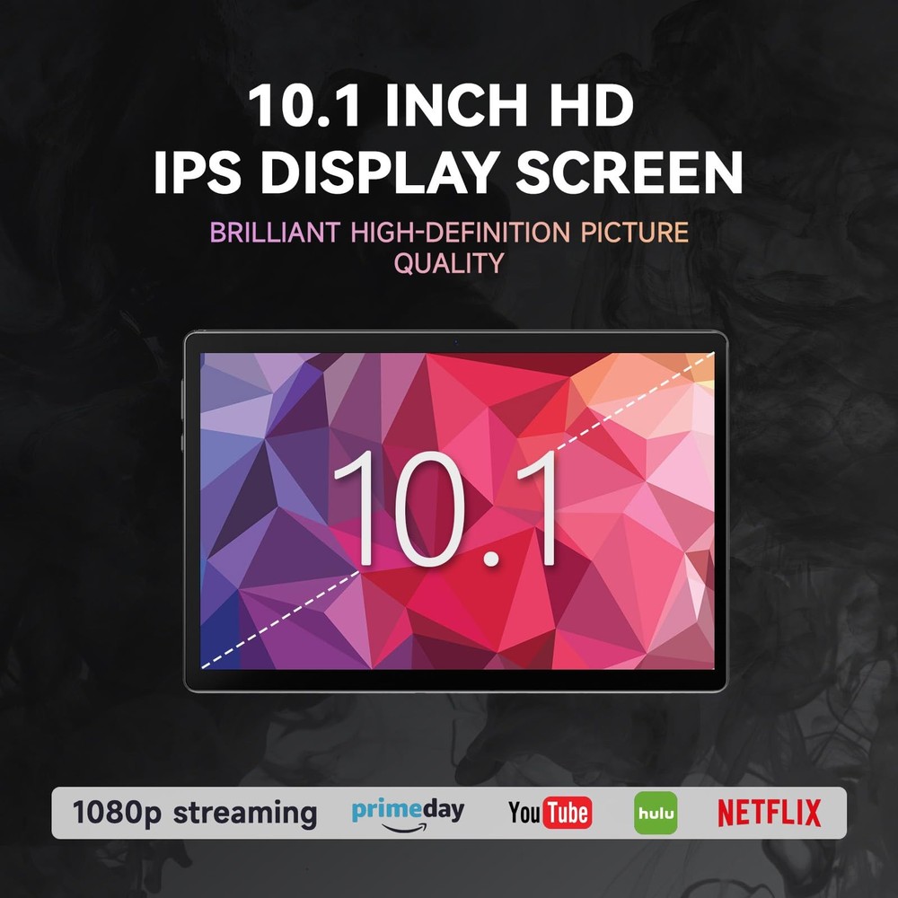 Tablet 10 inch Android 13 Tablets, 6GB RAM 64GB ROM, Quad-Core Processor, 128...