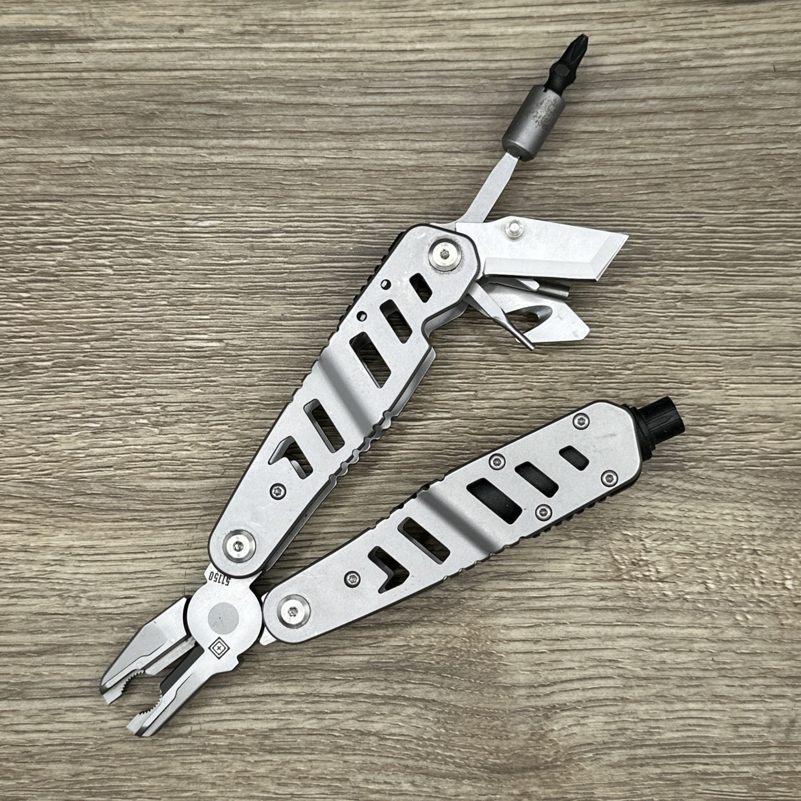 5.11 Tactical - LE+EMT Multitool | Color 988 (Tumbled Steel) Item 51150