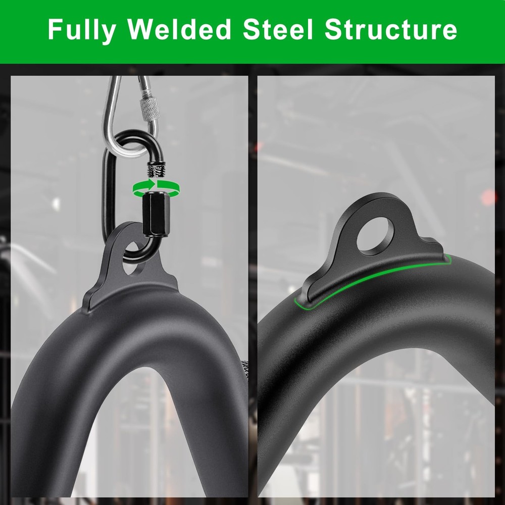 12 LAT Pull Down Bars Cable Machine Attachment, Rowing T-bar V-bar Set, Back ...