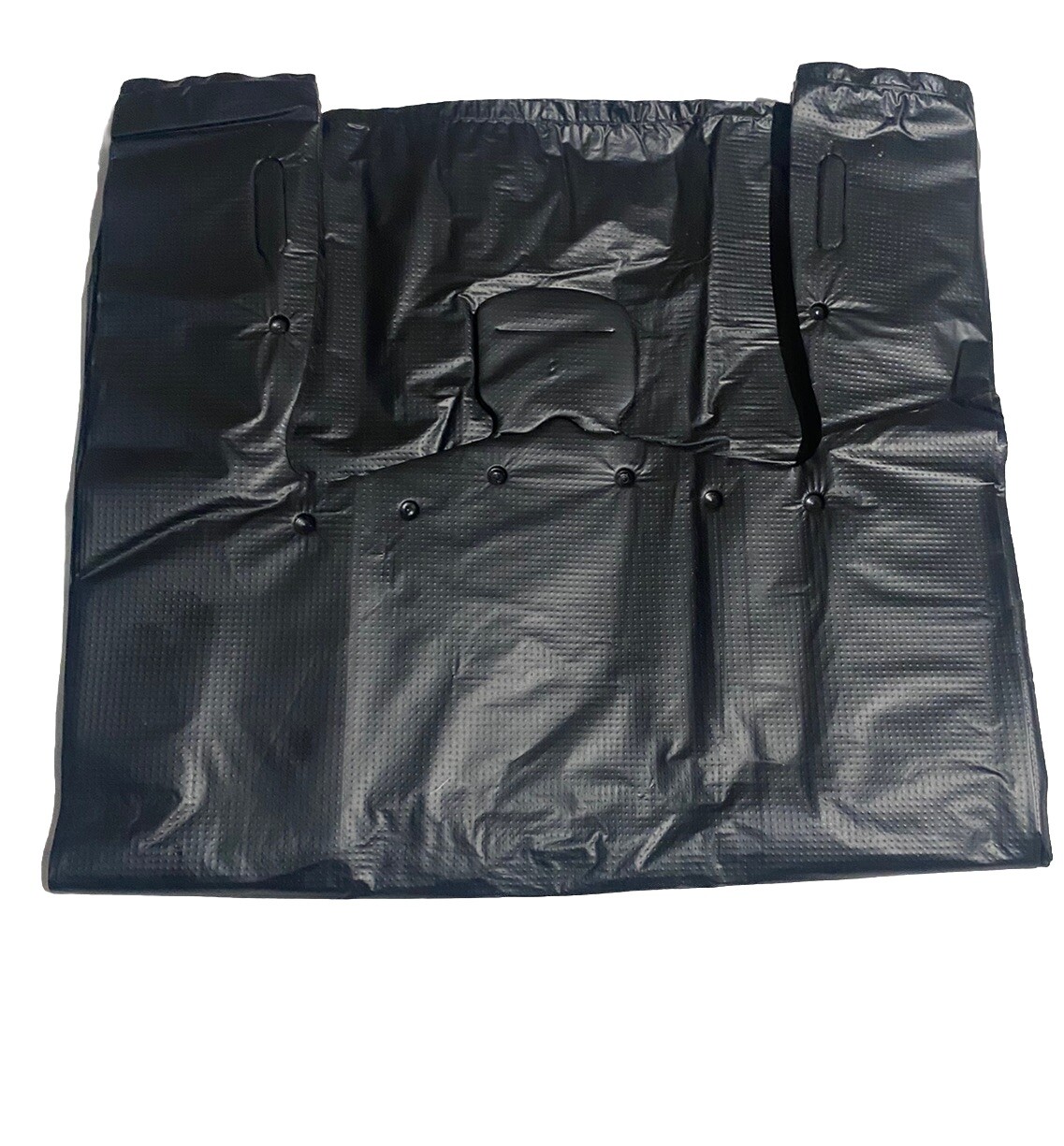 Bags 1/6 21 x 6.5 x 11.5 Extra Heavy Duty 1.18 Mil BLACK T-Shirt Plastic Bags