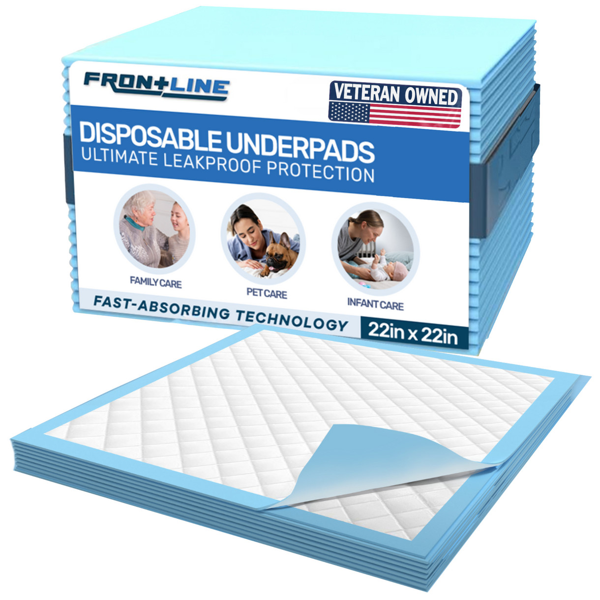 320 Pack Ultra Absorbent Small Pee Pads 22"x22" Pet Underpads Puppy Dog Training