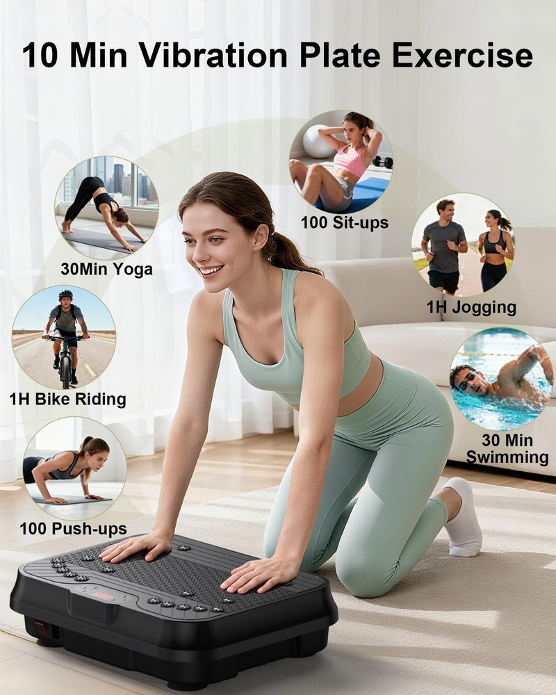 Vibration Plate Exercise Machine, Shake Plate, Vibration Plate for Lymphatic ...
