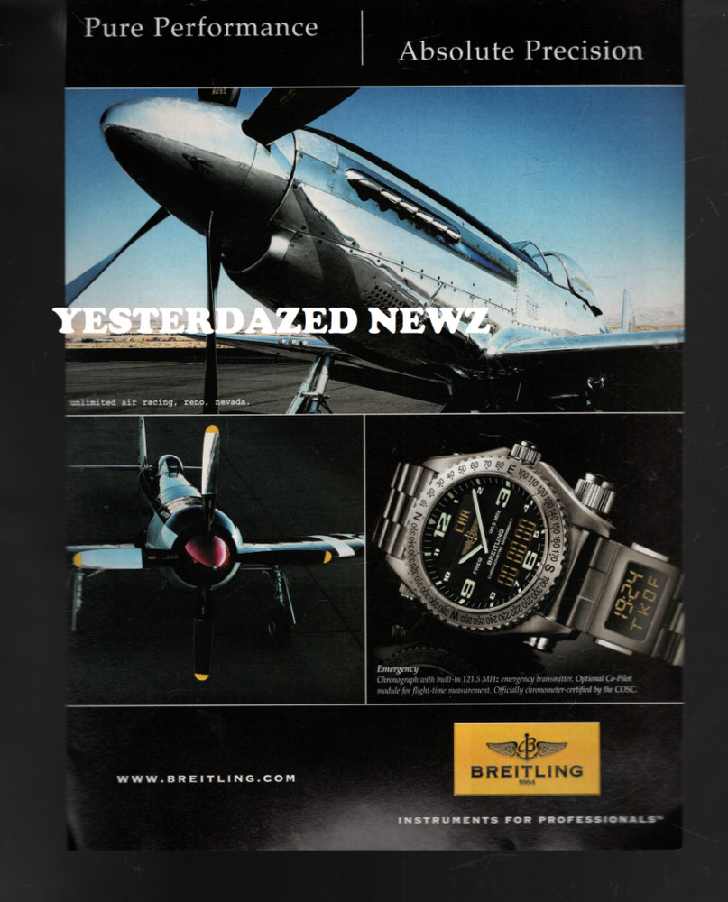 2009 Print Ad for Breitling 1884 Watch "Absolute Precision"