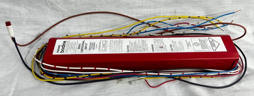 PHILIPS/BODINE EMERGENCY LIGHTING BALLAST B54U Universal input