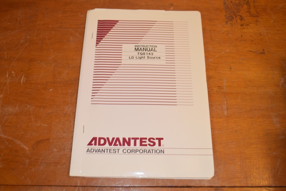 Advantest LD Light Source TQ8143