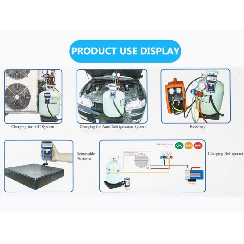 High-precision Portable Electronic Charging Scale for Freon Refrigerants