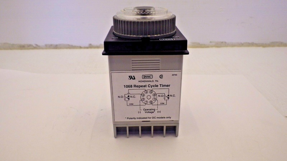 ISSC 1068-1P9B-2-2 TIMER INDUSTRIAL SOLID STATE REPEAT CYCLE 120-240VAC NIB