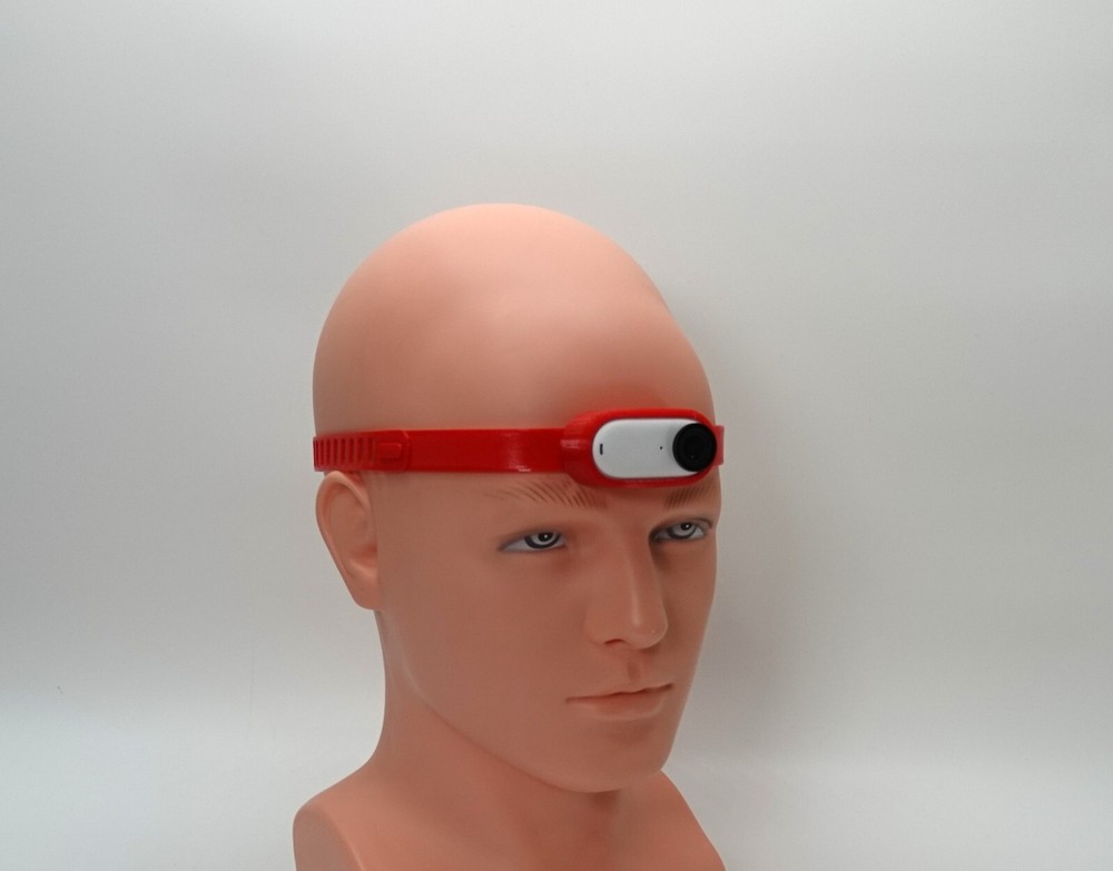 Head Neck Strap Mount for Insta360 GO 3 Action Camera - Flexible Soft Durable