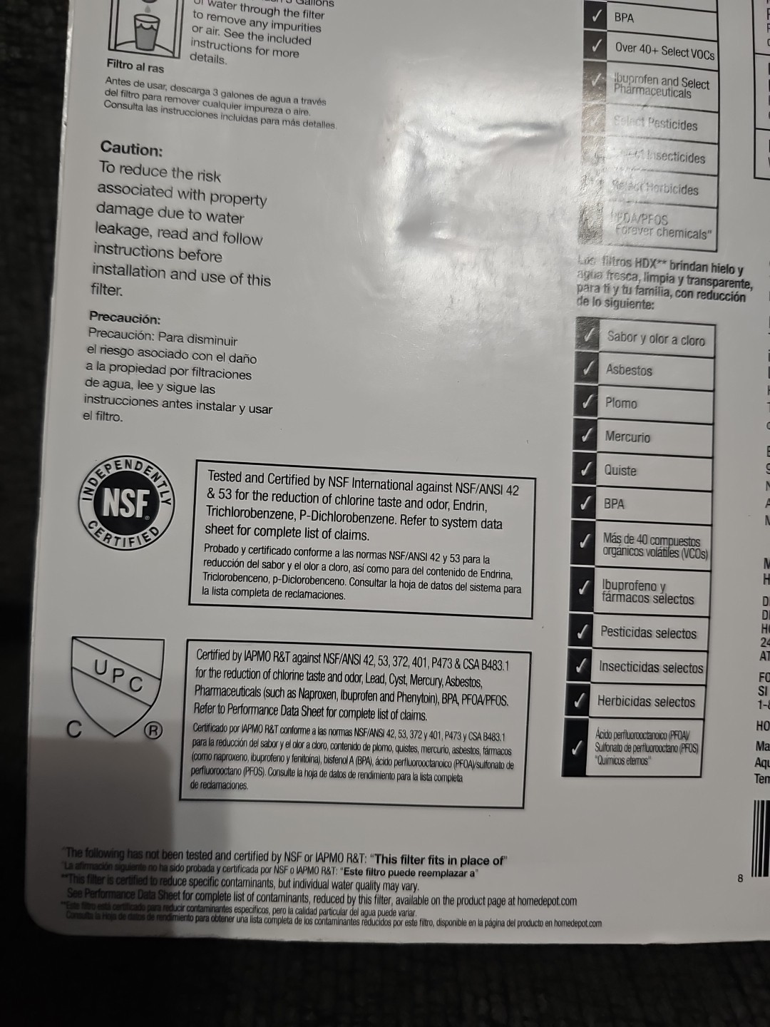 BRAND NEW!! HDX Refrigerator Water Filter Replacement (2-pack) LT1000P