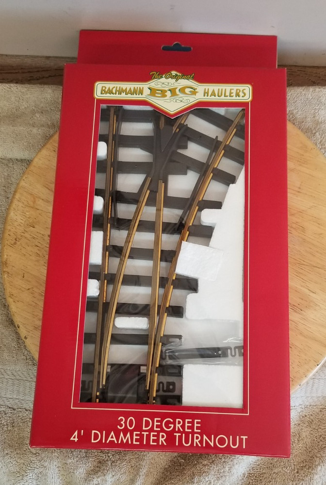 Bachmann switches g scale, right and left.