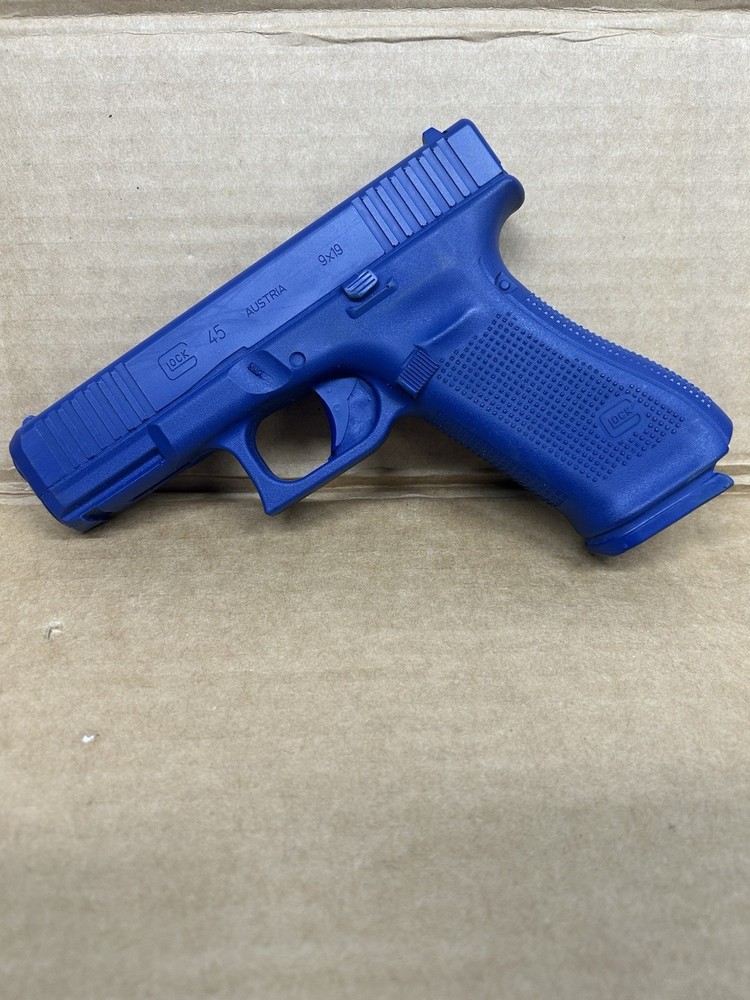 Blue Training Prop Glock G45 - Solid Resin - Not a Gun
