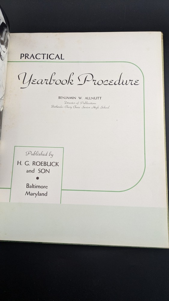 Practical Yearbook Procedure Benjamin W Allnutt 1951