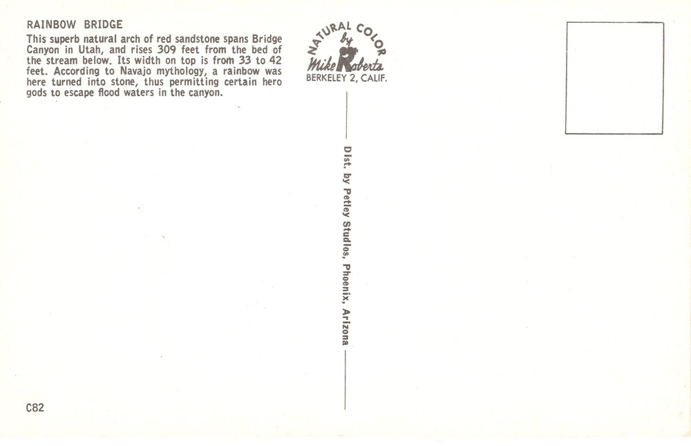 RAINBOW NATURAL BRIDGE, UT - PC4070