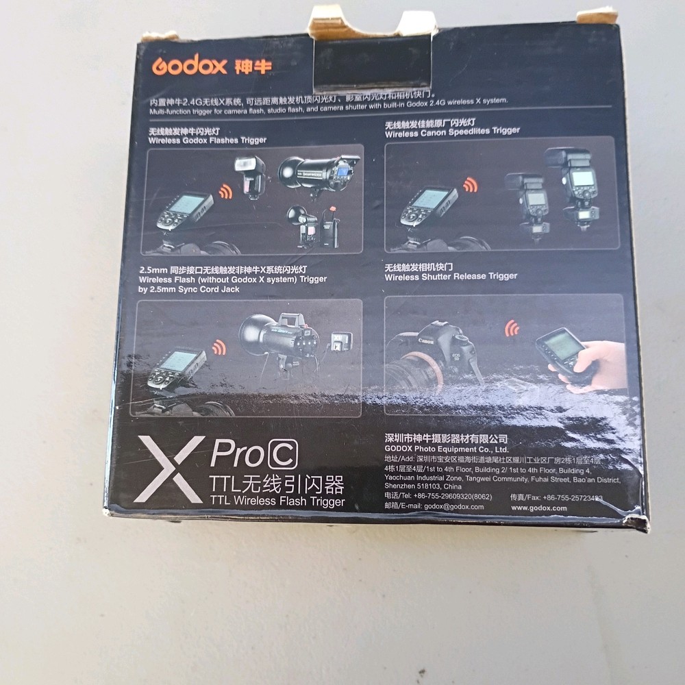 Godox XPro-C 2.4G Camera Flash Transmitter Trigger For Canon