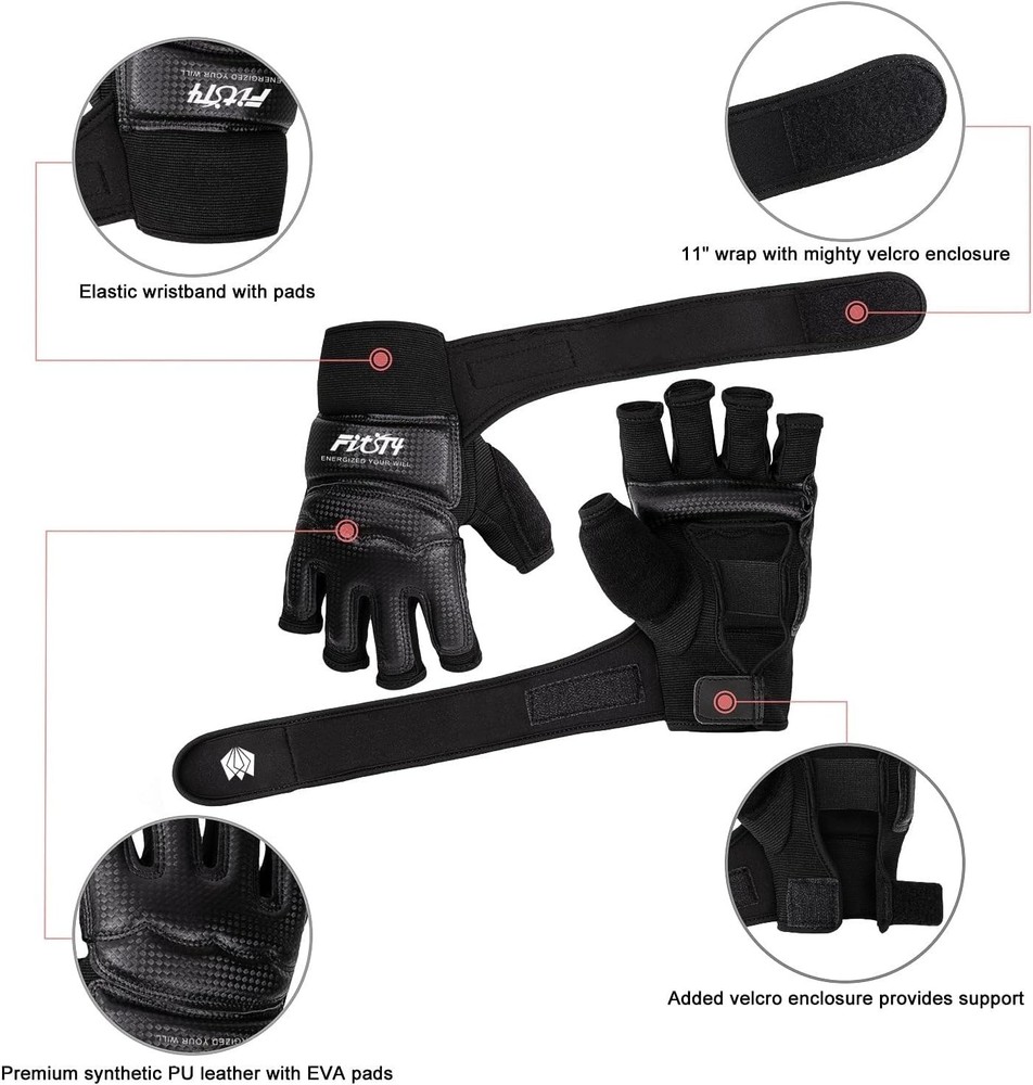 Multi-Purpose Training Gloves - Comfortable Boxing Half Mitts for Optimal Grip