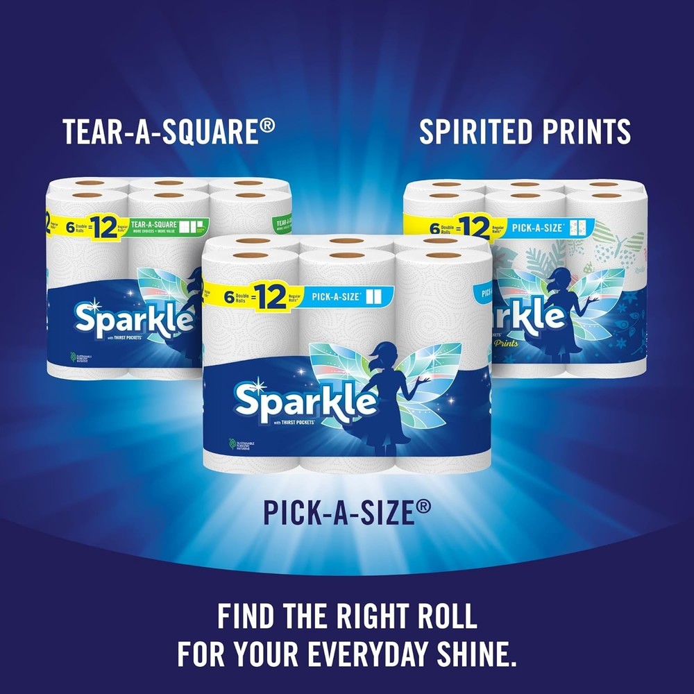 Pick-A-Size Paper Towels, 3 Triple Rolls = 9 Regular Rolls, Value Pack