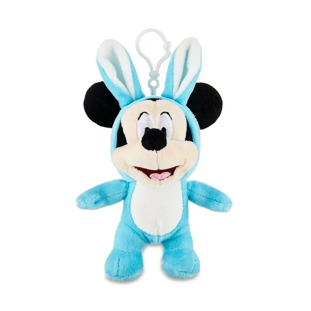 Ruz **EASTER BUNNY MICKEY MOUSE" MINI PLUSH CLIP* NWT EASTER
