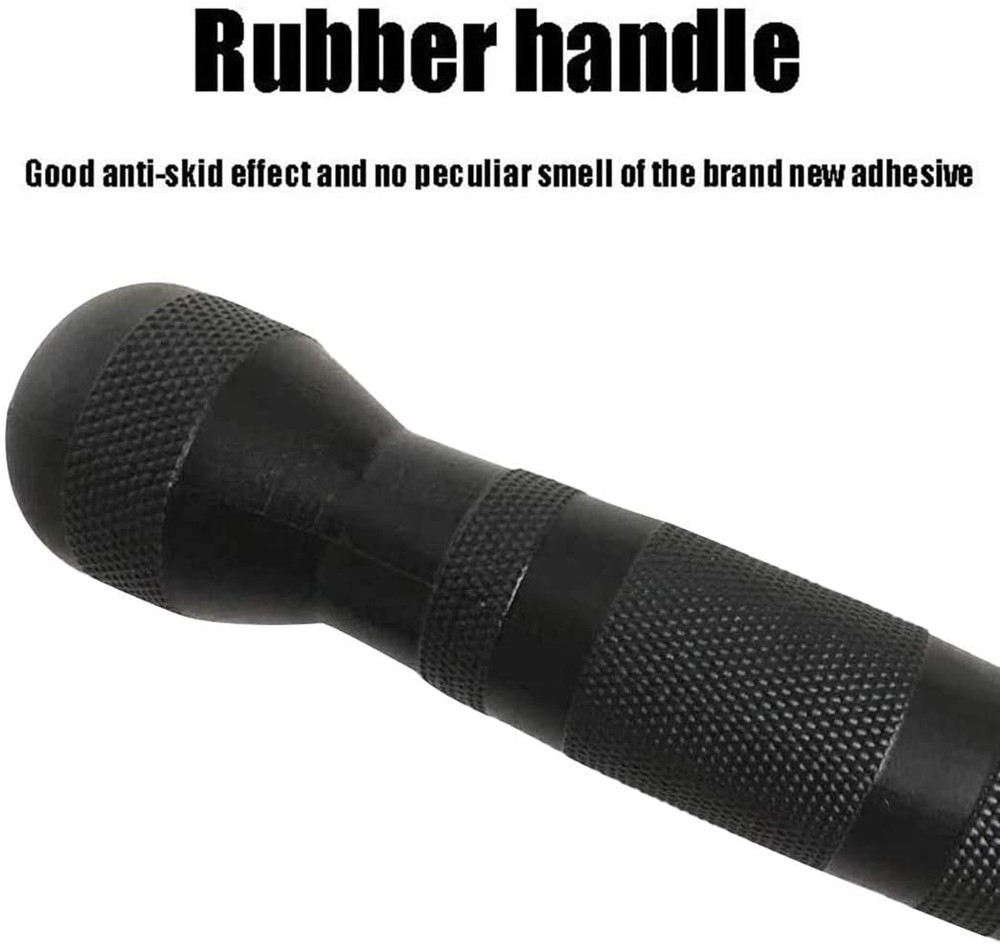 Lat Bar Cable Machine Attachment, Curl Pulldown Bar with Full Rotation and Rubbe