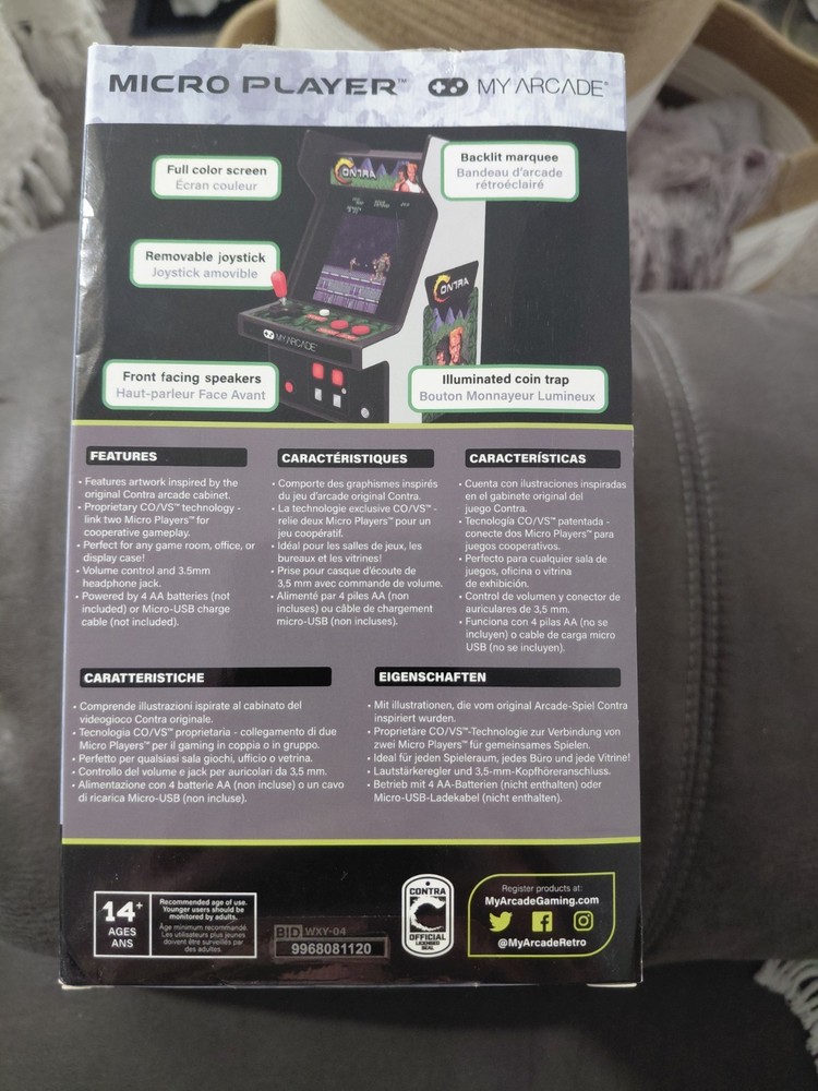CONTRA Micro Player Retro Arcade Multi-player New In Box