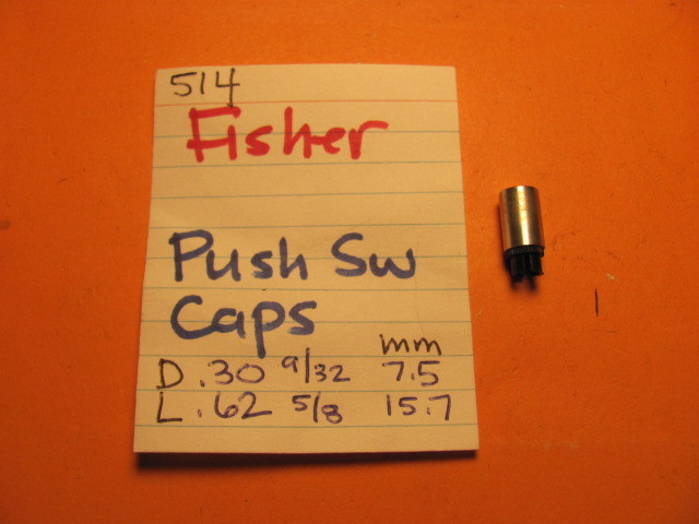 📈FISHER PUSH SWITCH CAP 514 QUAD STEREO RECEIVER