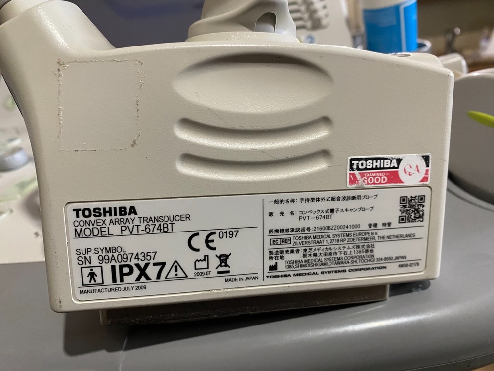 Toshiba Model PVT-674BT Convex Array Transducer