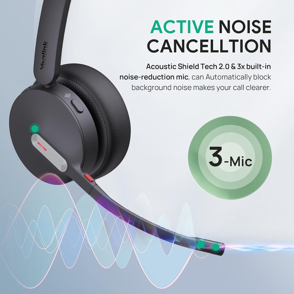 Yealink WH64 Wireless Headset DECT & Bluetooth Phone Headset Series