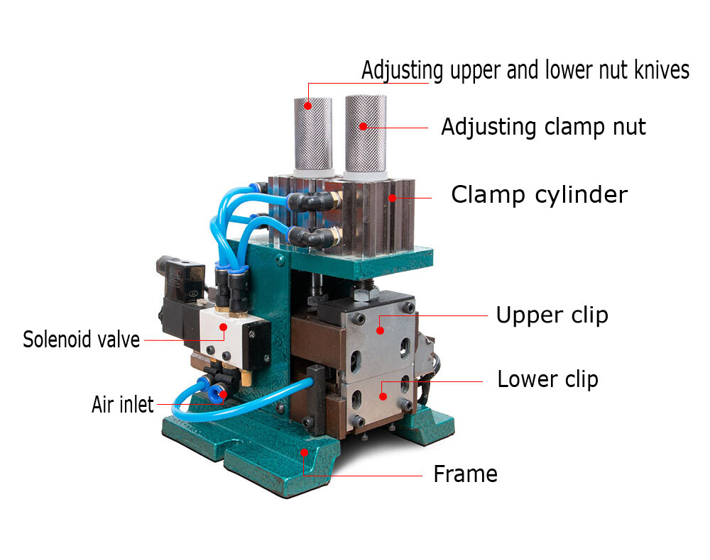 220V Pneumatic Electric Wire Strip Peeling Machine Multi-core Cable Stripper