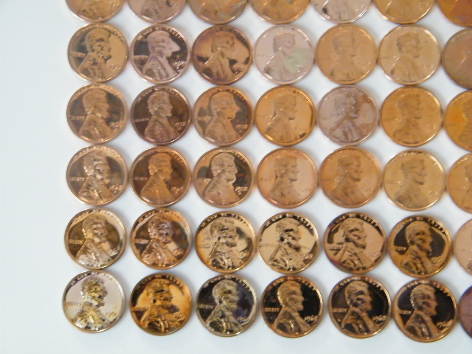 1960-1967 P-1968 -1979 S Lincoln Penny Proof 20 Coin Set US Mint minor issues